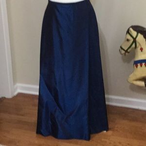 Long evening taffeta skirt